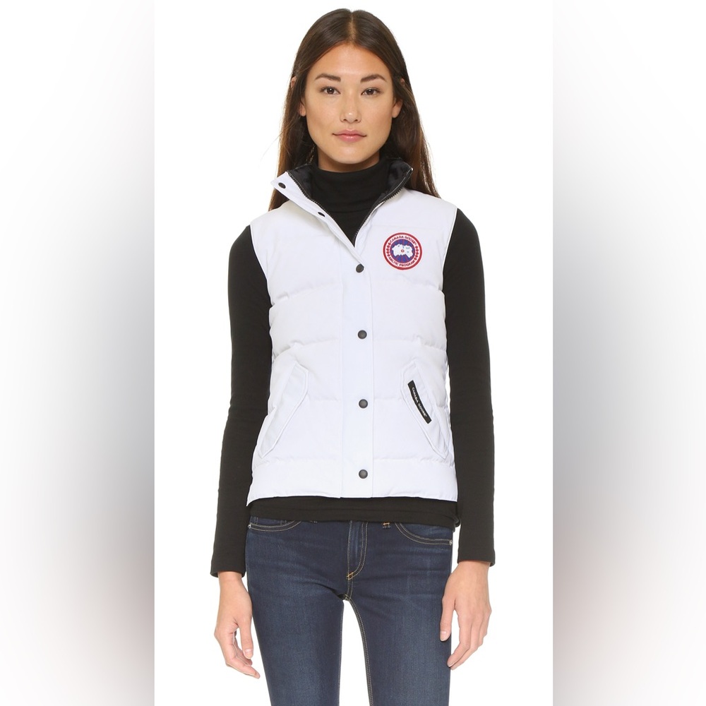 Canada Goose White Freestyle Vest
